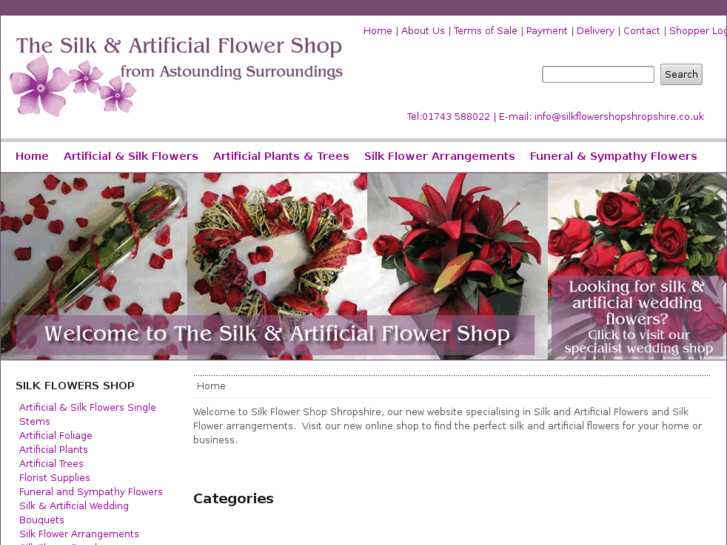 www.silkflowershopshropshire.com