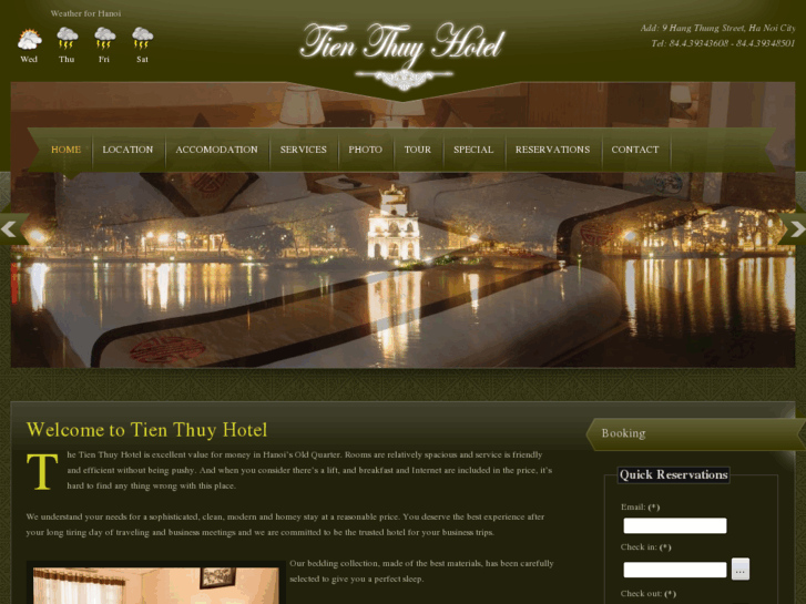 www.tienthuyhotel.com