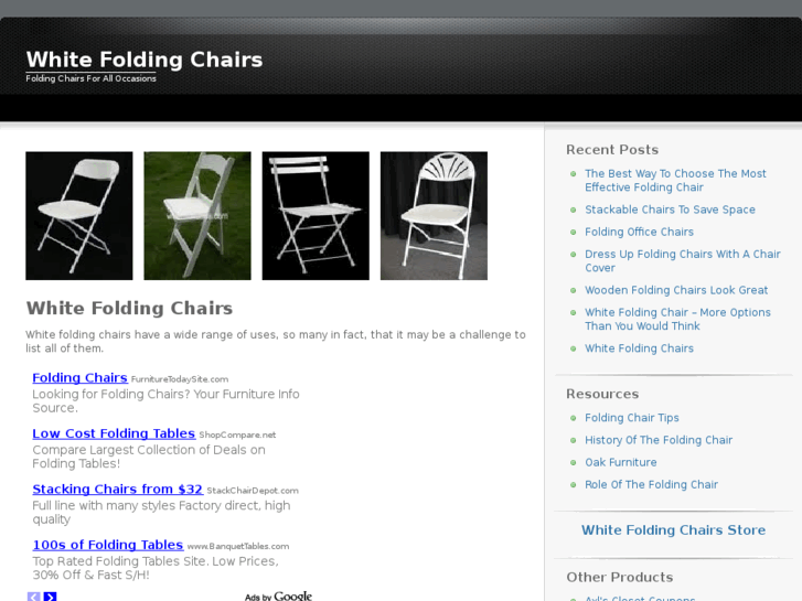 www.whitefoldingchairs.net