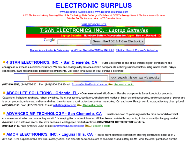 www.electronic-surplus.com