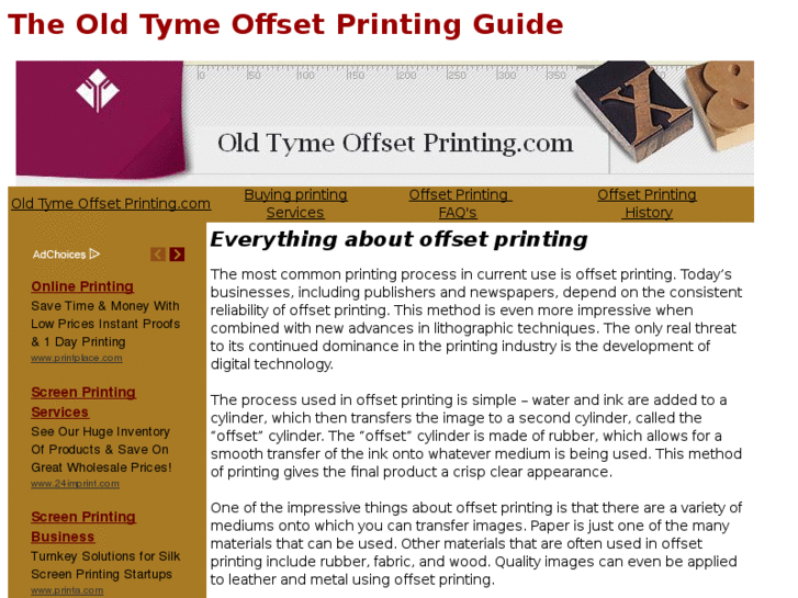 www.oldtymeoffsetprinting.com