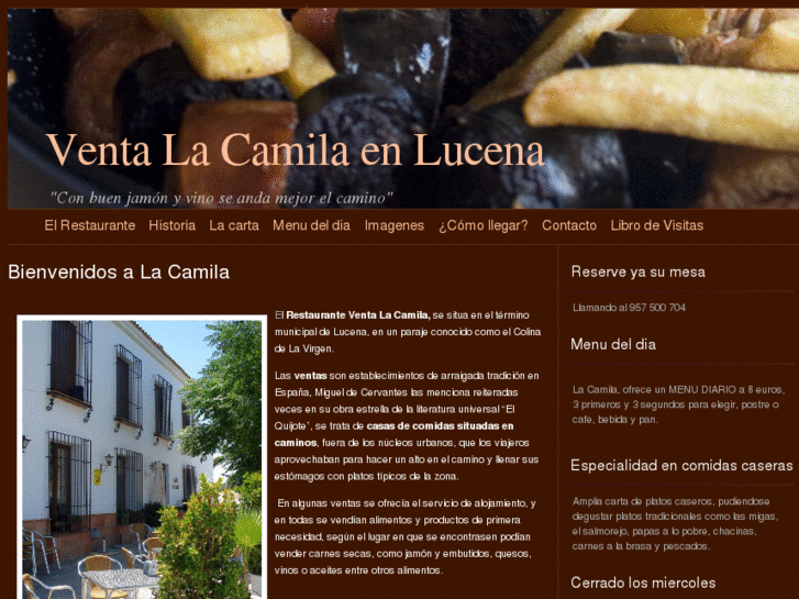 www.restauranteventalacamila.com