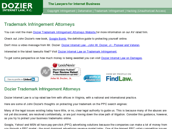 www.trademarkinfringementattorneys.com