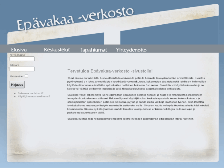 www.epavakaaverkosto.info