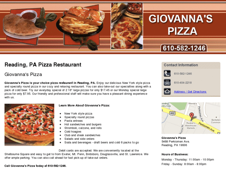 www.giovannaspizza.net