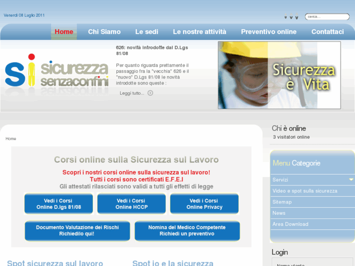 www.sicurezzasenzaconfini.it