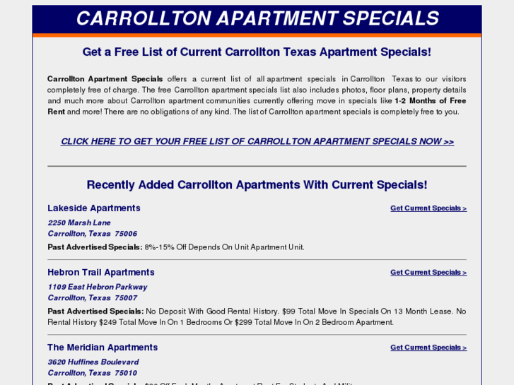 www.carrollton-apartment-specials.info