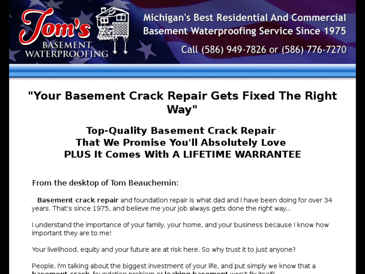 www.basementcrackrepairmichigan.com