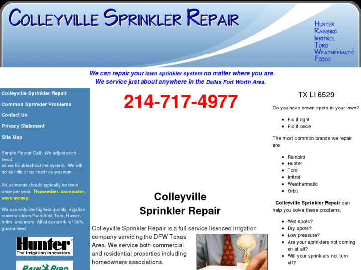 www.colleyvillesprinklerrepair.com