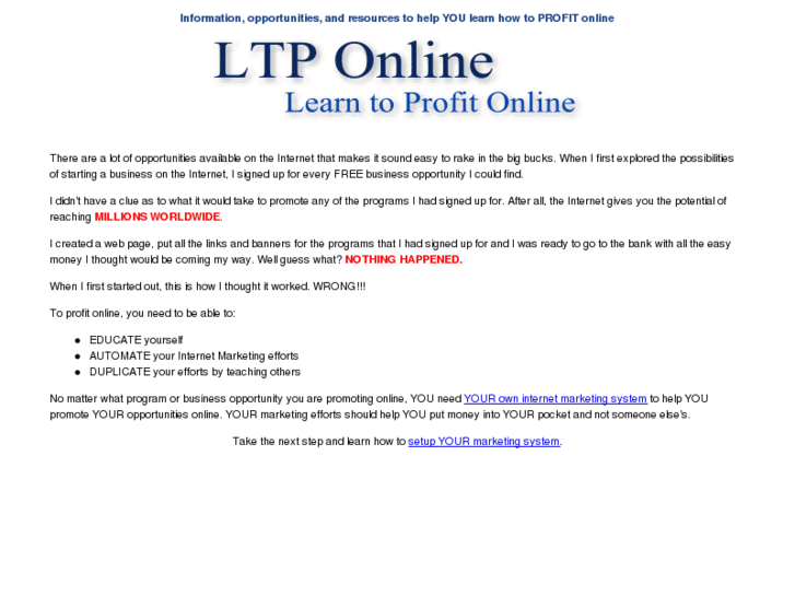 www.learntoprofitonline.info