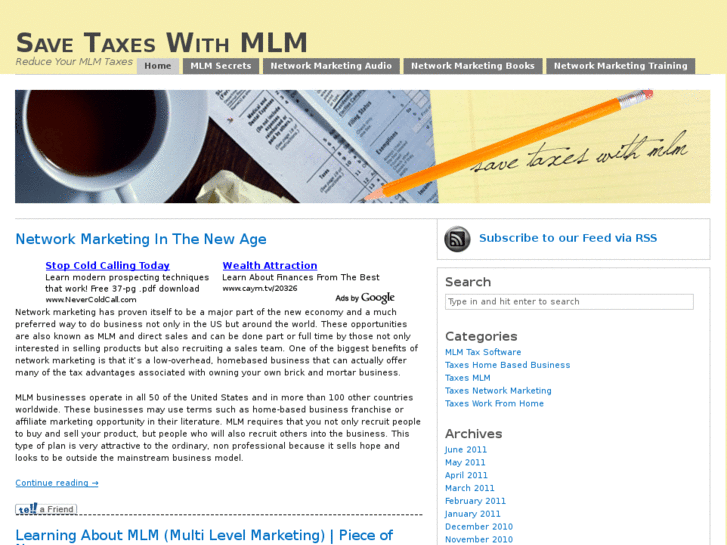 www.savetaxeswithmlm.com