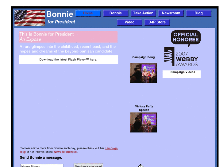 www.bonnieforpresident.com