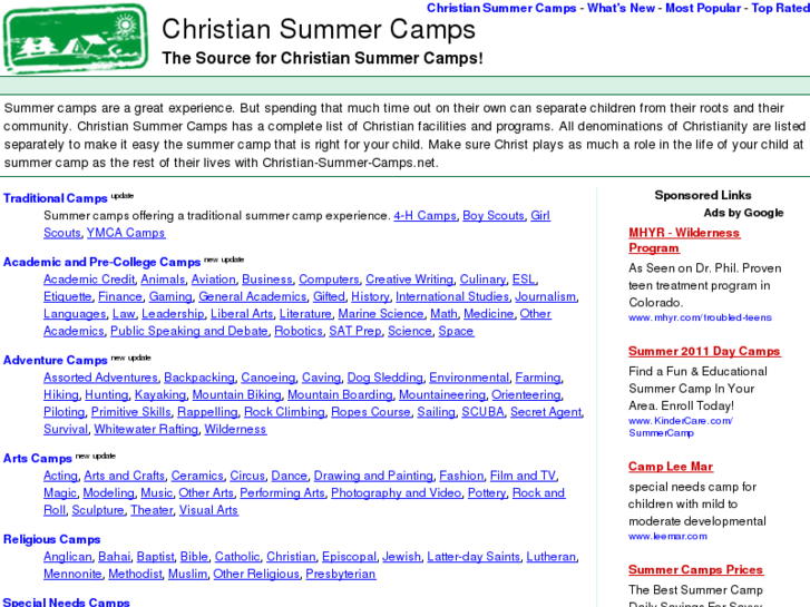 www.christian-summer-camps.net