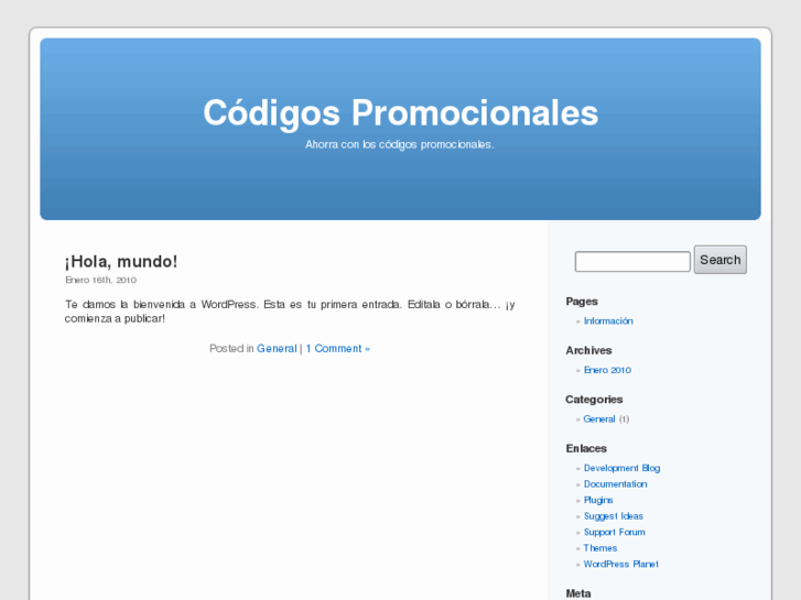 www.codigospromocionales.com.es