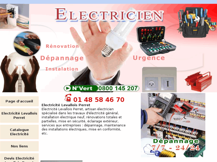 www.electricienlevalloisperret.net