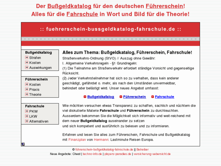 www.fuehrerschein-bussgeldkatalog-fahrschule.de