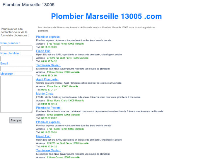 www.plombiermarseille13005.com