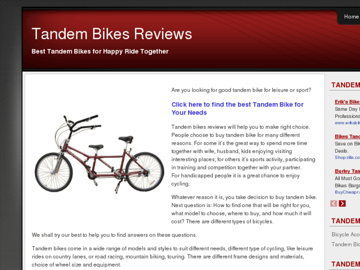 www.tandembikesreviews.com