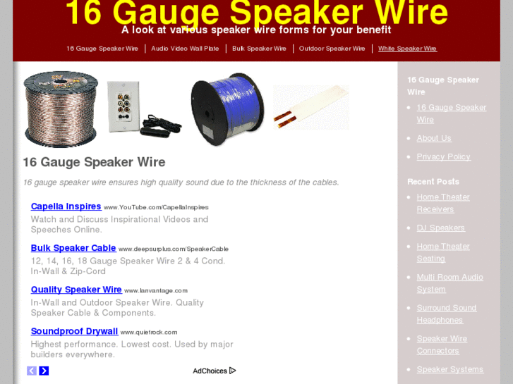 www.16gaugespeakerwire.com