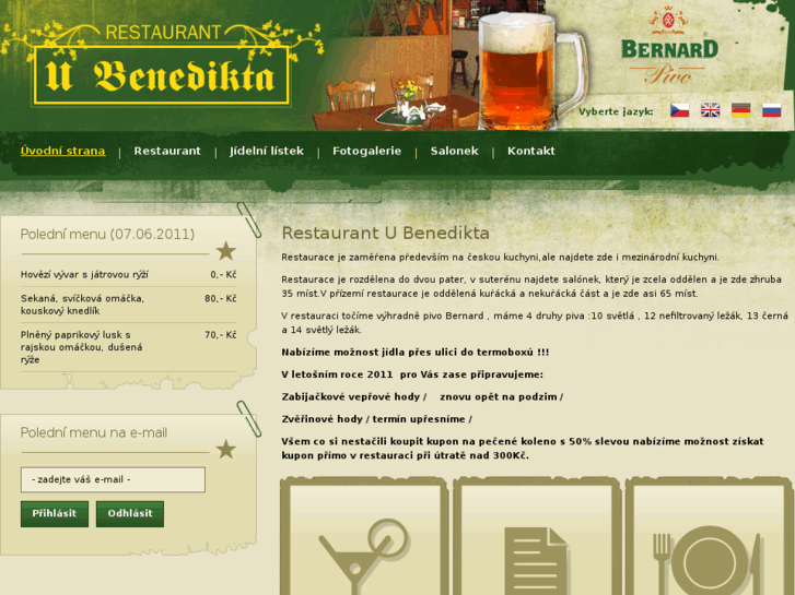 www.restauraceubenedikta.cz