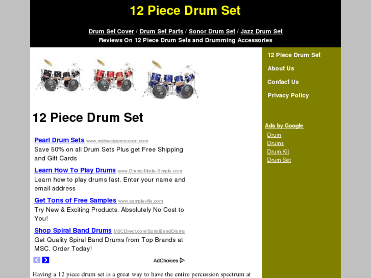 www.12piecedrumset.com