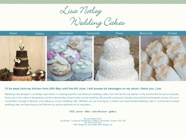 www.cakesbylisanotley.co.uk