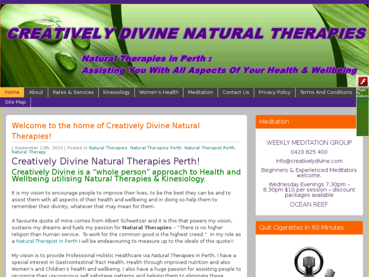 www.creativelydivinenaturaltherapiesperth.com