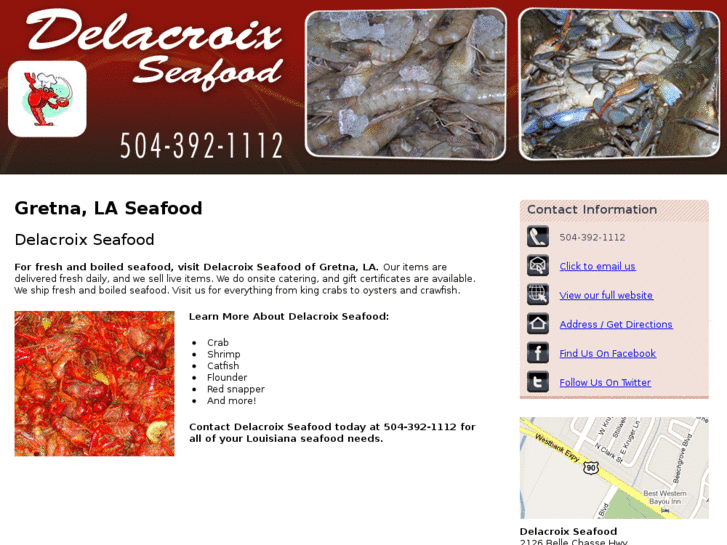 www.delacroixseafood.com