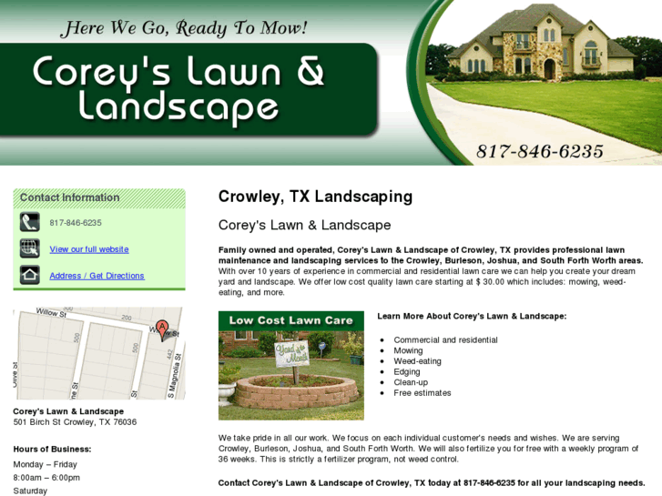 www.coryslawnandlandscape.net