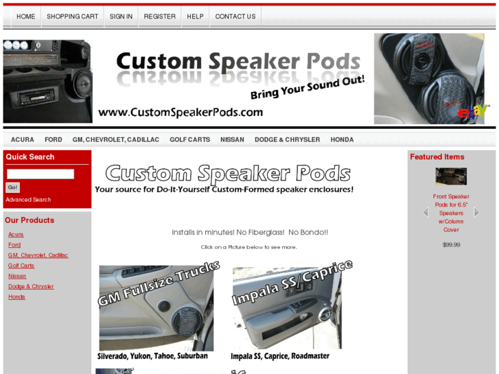 www.customspeakerpods.com