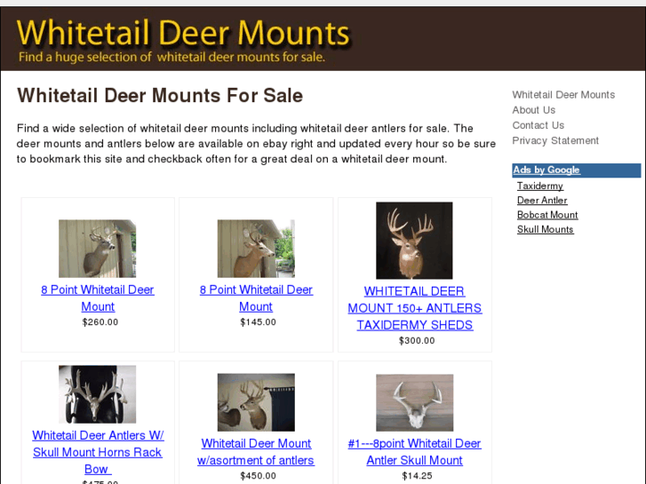 www.whitetaildeermounts.net