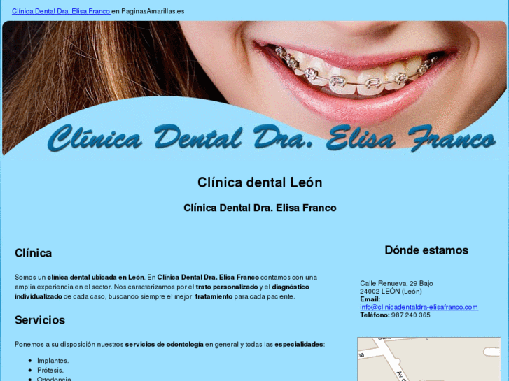 www.clinicadentaldra-elisafranco.com