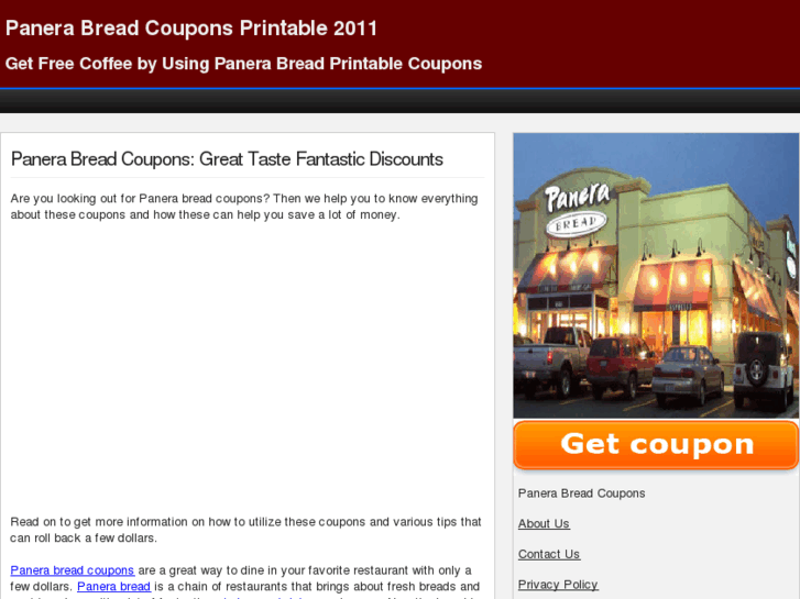 www.panerabreadcoupons.info