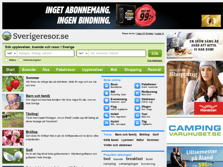 www.sverigeresor.se