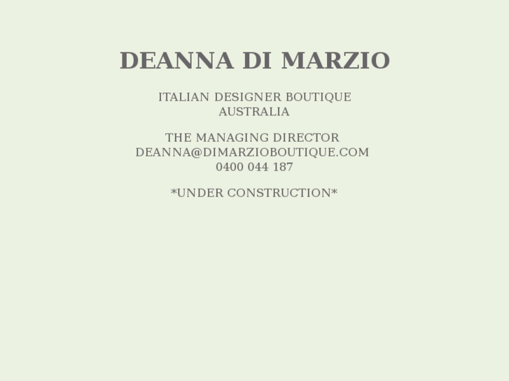 www.dimarzioboutique.com