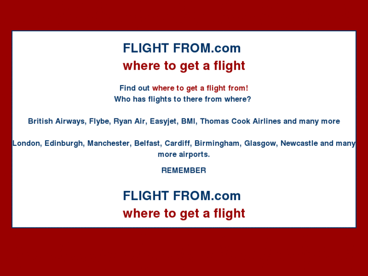 www.flightfrom.com