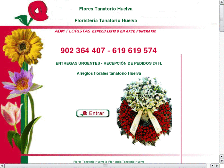 www.floristeriatanatoriohuelva.com.es