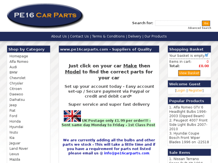 www.pe16carparts.com