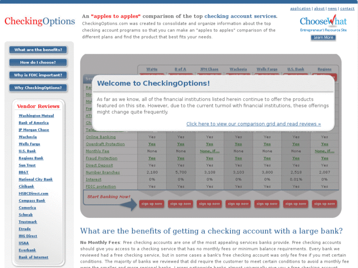 www.checkingoptions.com