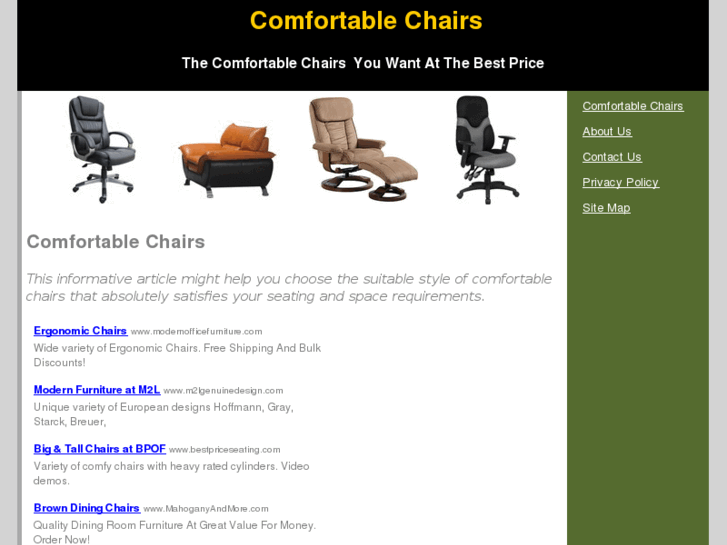 www.comfortablechairs.org