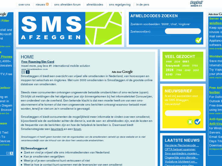 www.smsafzeggen.nl