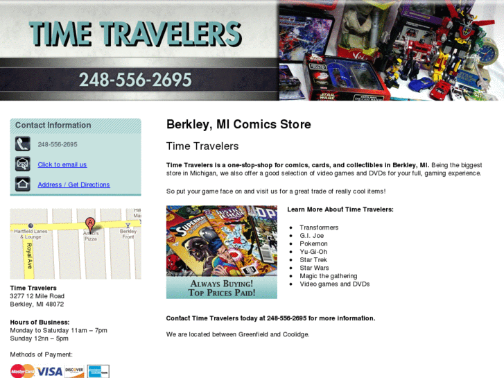 www.timetravelersshop.com