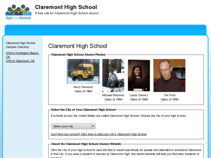 www.claremonthighschoolalumni.com