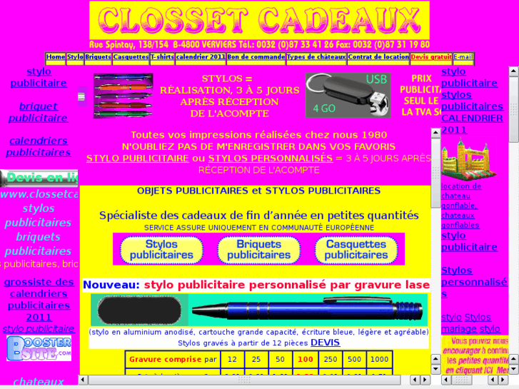 www.clossetcadeaux.be