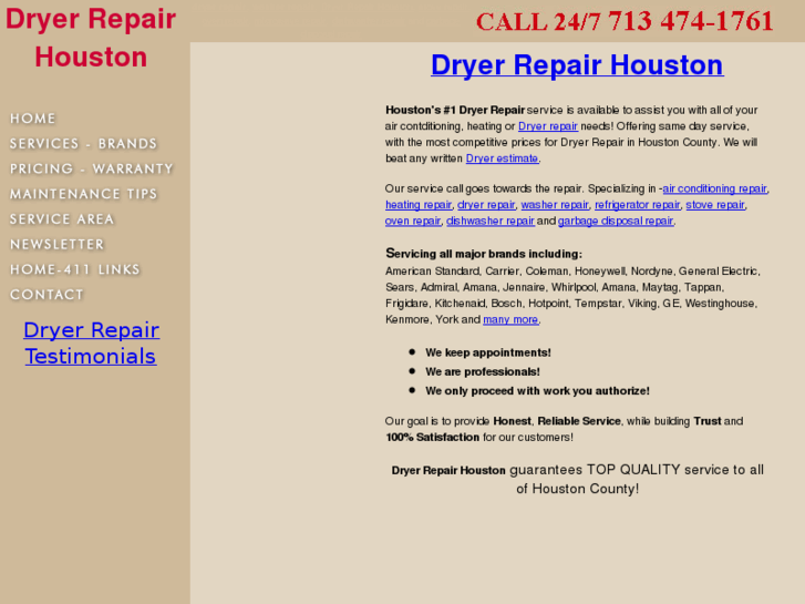 www.dryerrepairhouston.net