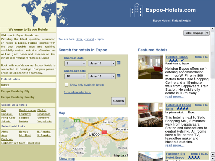 www.espoo-hotels.com