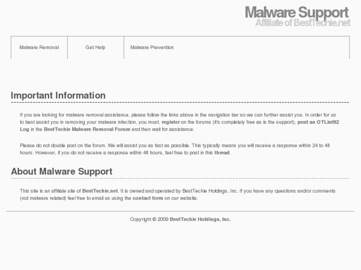 www.malwaresupport.com