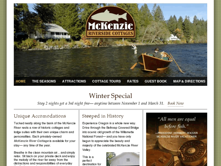 www.mckenzieriversidecottages.com