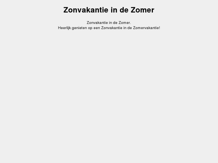 www.zomerzonvakantie.nl