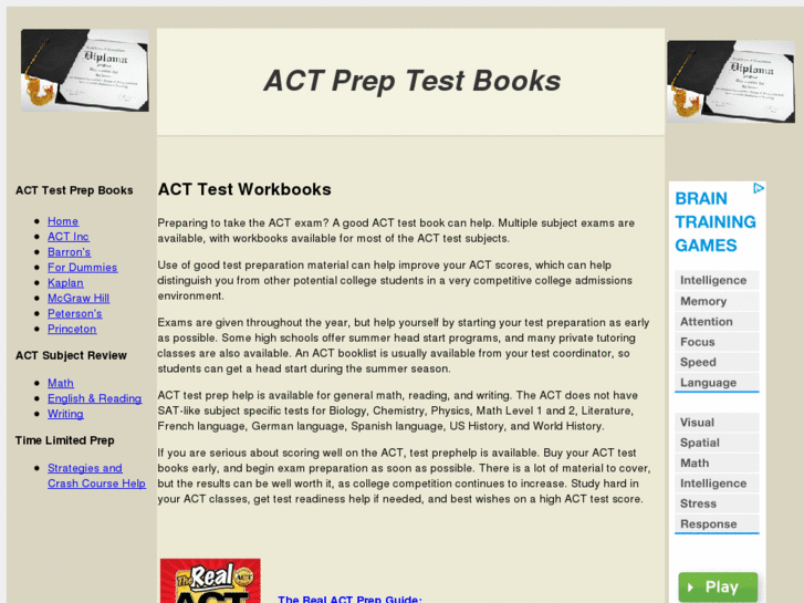 www.acttestbooks.com